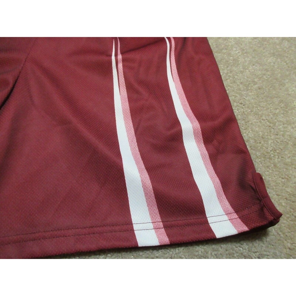 New Vintage Dynamic Team Sports Adult Mens Maroon Small S Polyester Shorts 90s View 3